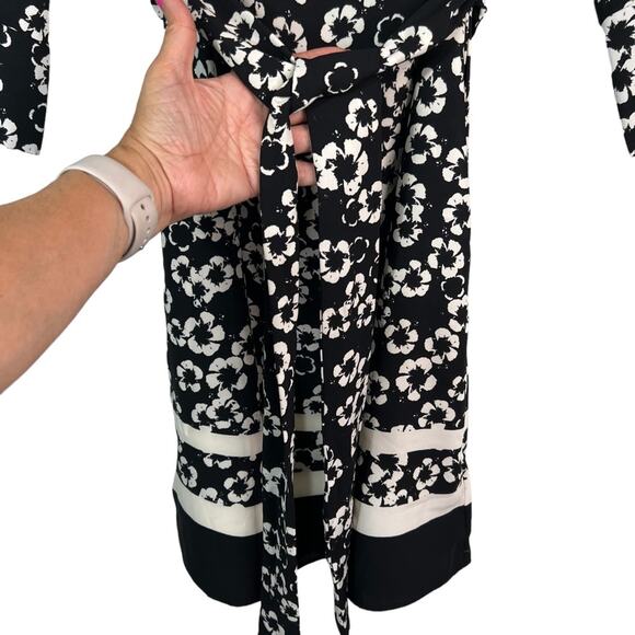 H&M Floral Black White Shift Dress 4 - Picture 8 of 15